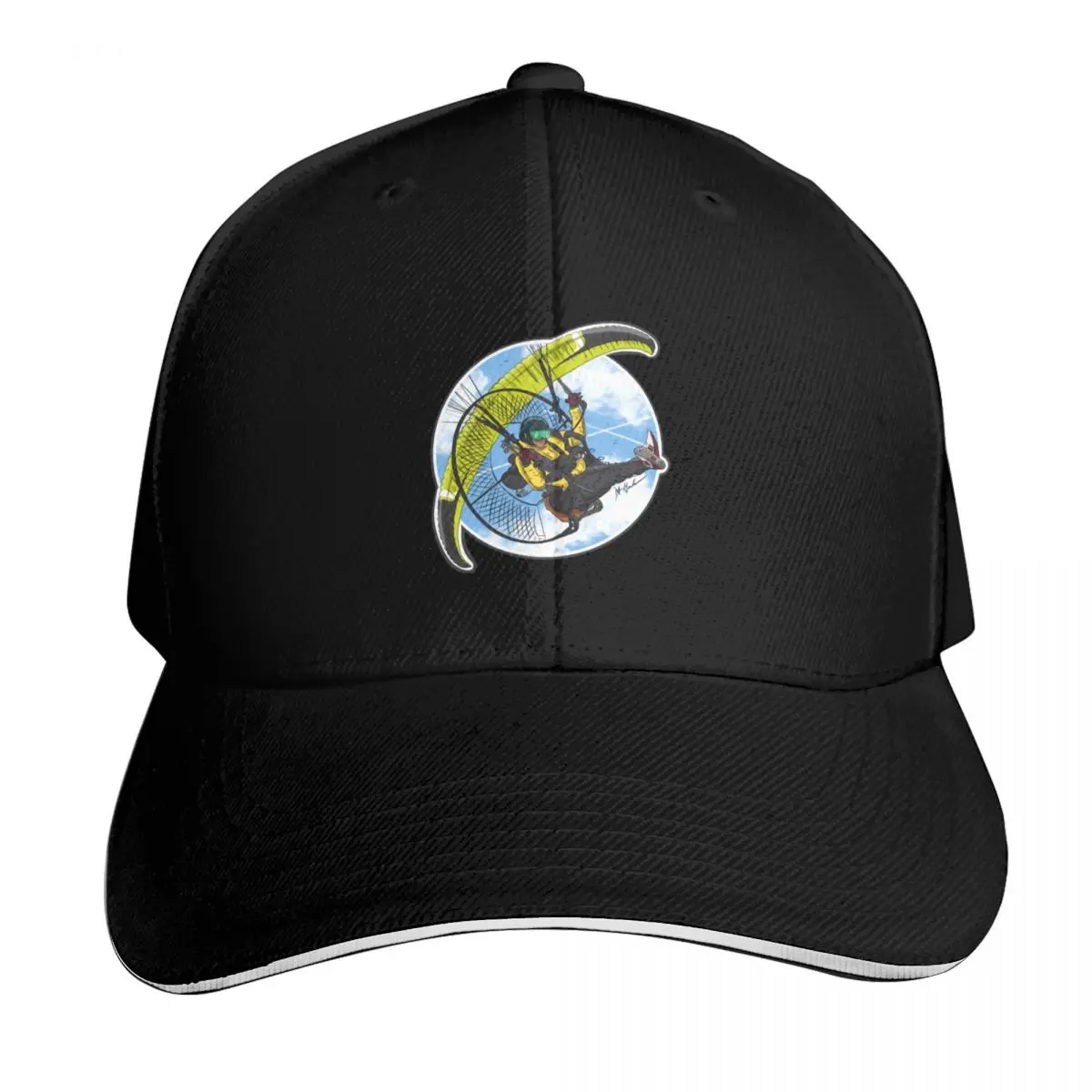 Paramotor powered parachute Baseball Cap Casual Daily Wear Quick Dry Performance Cotton Twill Breathable