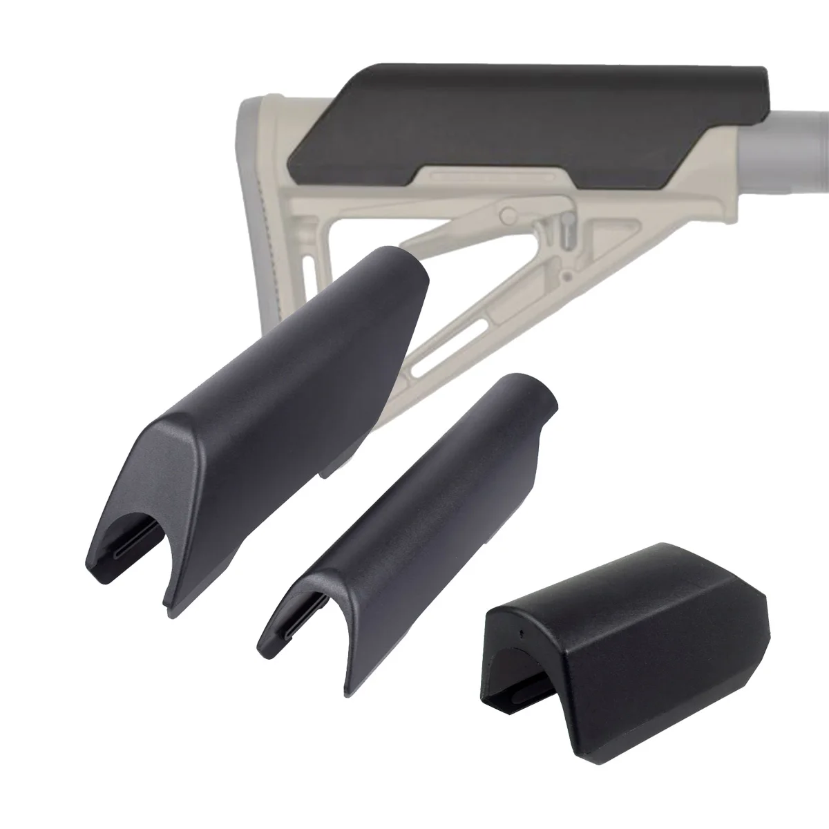 Riser táctico de nylon CTR, versión baja/alta, para culata de AR-15/M4, accesorio para airsoft y caza.