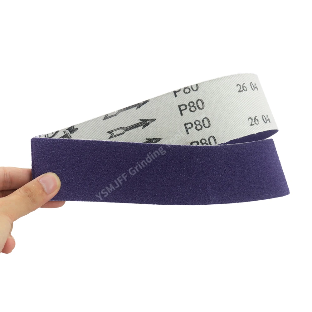 610x50mm Ceramic Sanding Belts,P80-P400, Flexible Cloth Backing for Metal Polishing,Stainless Steel Deburring,Woodworking