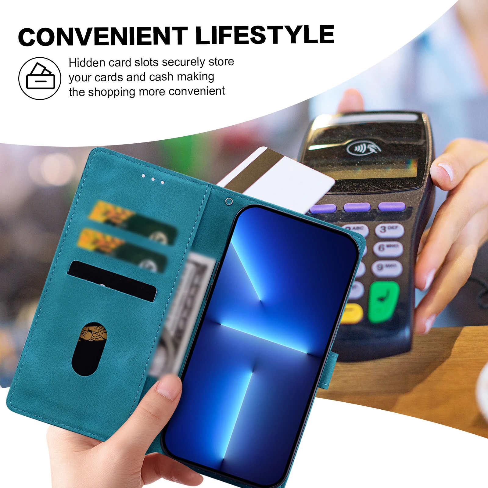 Embossing Magnetic Flip Leather Cover For Motorola Edge 30 40 50 Pro Lite Neo Fusion Wallet Case Moto Edge Plus 2023 view 6