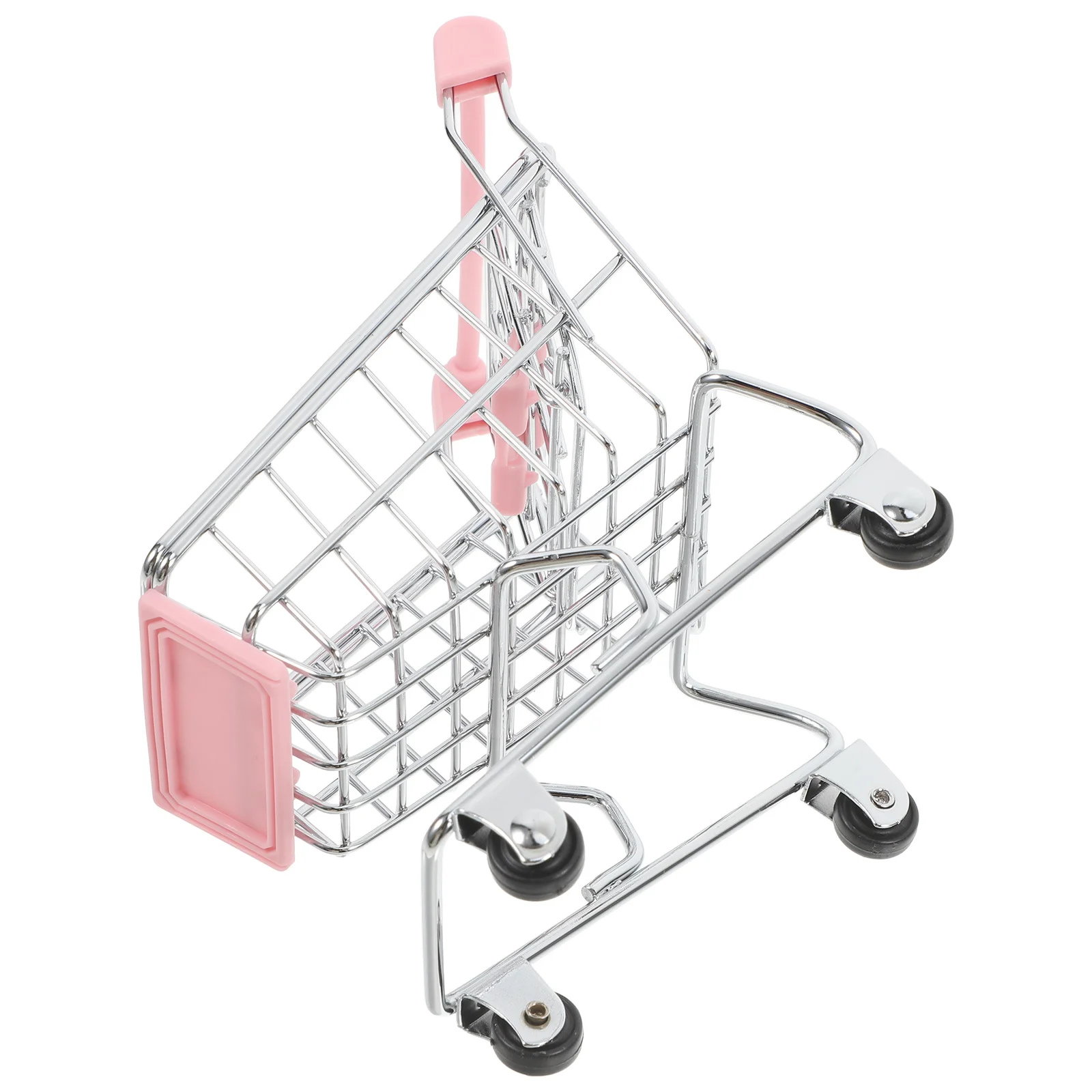Mini carrito de compras multifuncional, carrito de supermercado en miniatura, carrito de mano de Metal resistente al desgaste, decoración compacta para el hogar para niños