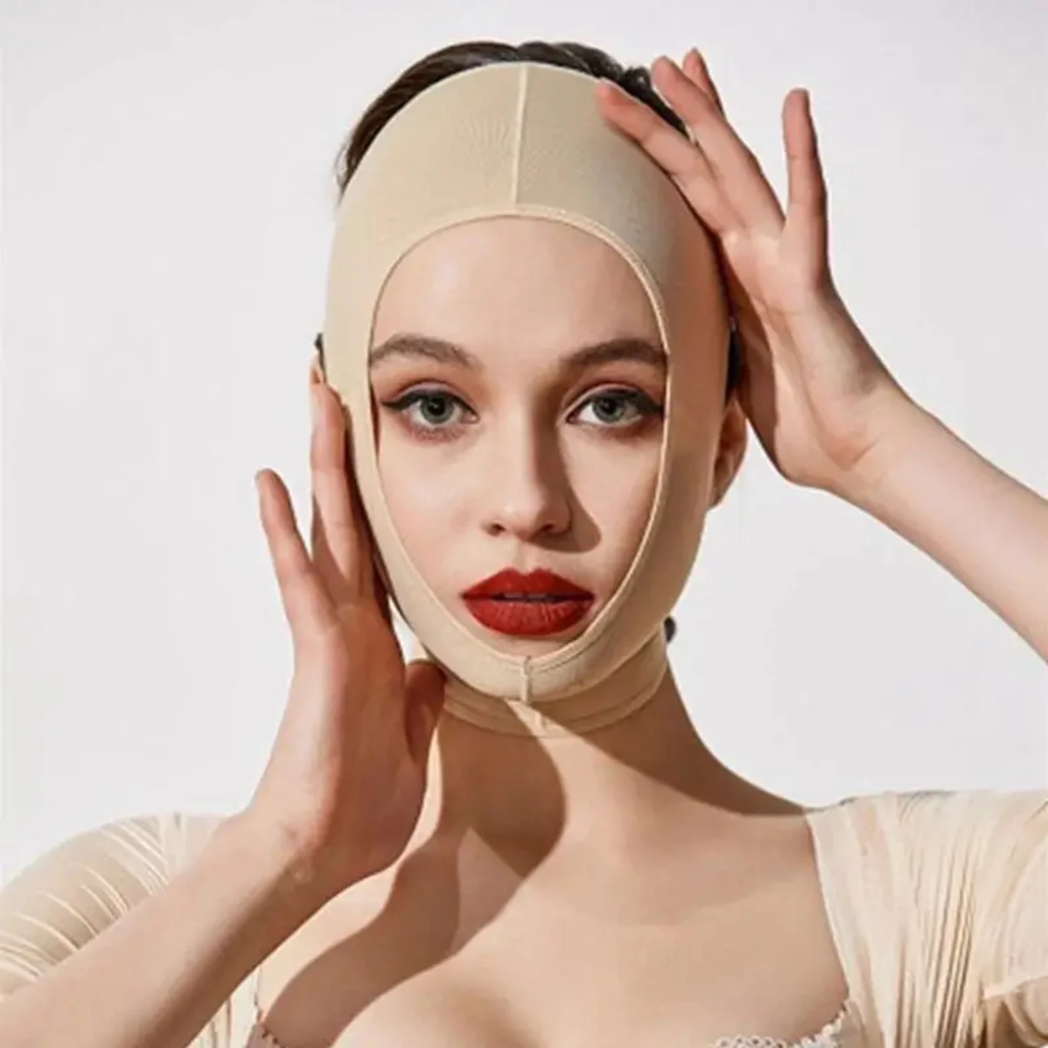 Schoonheidsverzorgingstool: Anti Rimpel Verfraaiing V-vorm Gezicht Afslanken Bandage Lift Up Riem Kin Wang Shaper Masker Nek Dun Gezicht Stra