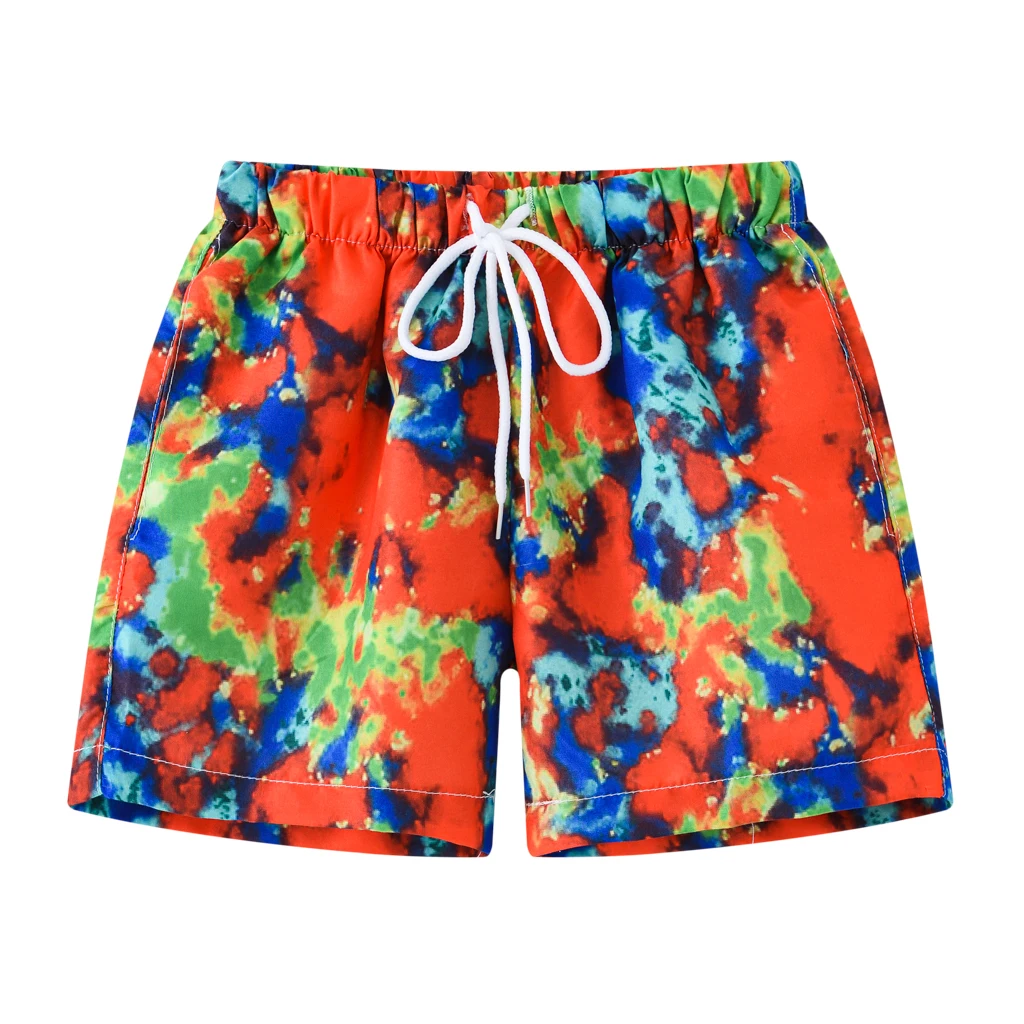 Cool and Comfy Summer Shorts for Boys: Flower Leaf Watermelon Print