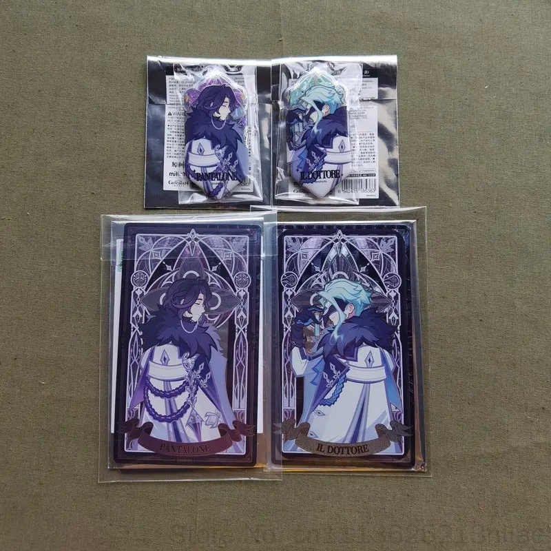 Mihoyo Genshin Impact Scaramouche Translucent Refractive Acrylic Stand Badge Frostmark And Flame Of Authority Anime Collectible