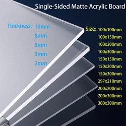 Single-Sided Matte Acrylic Board（PMMA） Perspex Plexi Glass Plate Plastic Organic Sheet Methacrylat Thickness 2mm3mm5mm8mm10mm