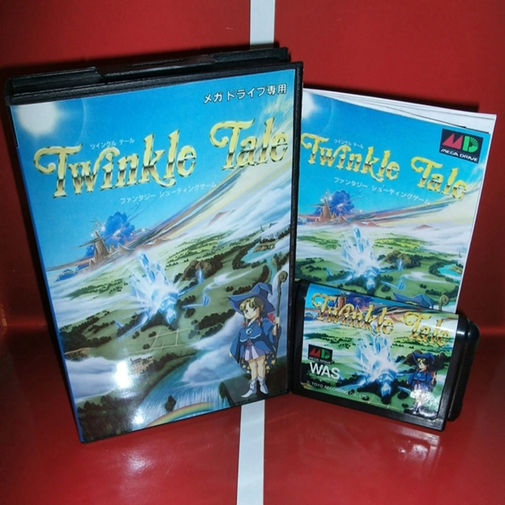 Twinkle Tale with Box and Manual for 16 Bit Sega MD Game Cartridge Megadrive Genesis System