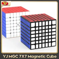 YJ MGC 7x7 M Magnetic Magic Speed Cube Stickerless Professional Fidget MGC 7 M Toys Cubo Magico Puzzle MGC 7M