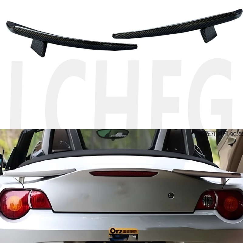 For BMW Z4 E85 E86 100% Real Carbon Fiber Highquality Rear Spoiler Trunk Lid Diffuser GT JDM Harman Styl  2006 2007 2008