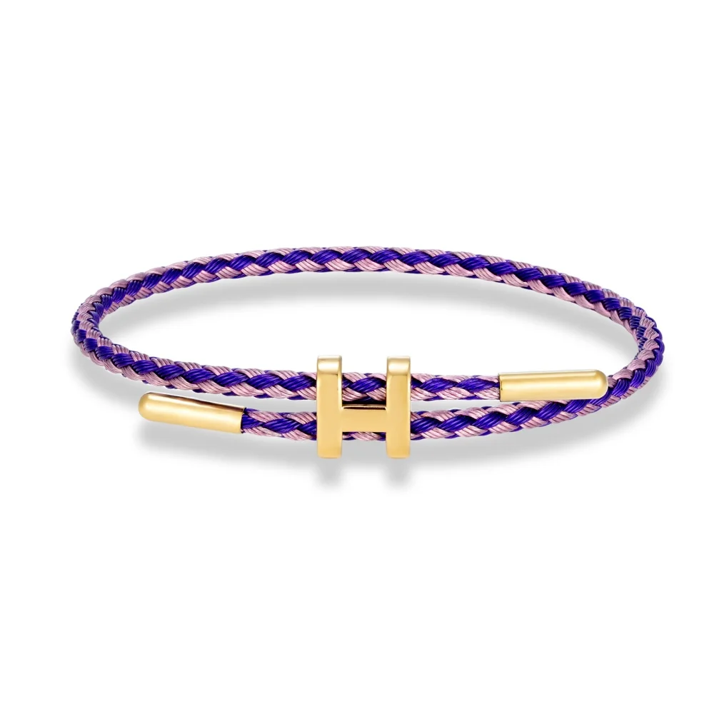 Mehrfarbiges Edelstahl-Drahtseil Verstellbares Armband Wasserdicht Nicht Verblassend Luxuriöser Minimalistischer Paarschmuck Geschenk für Männer Frauen