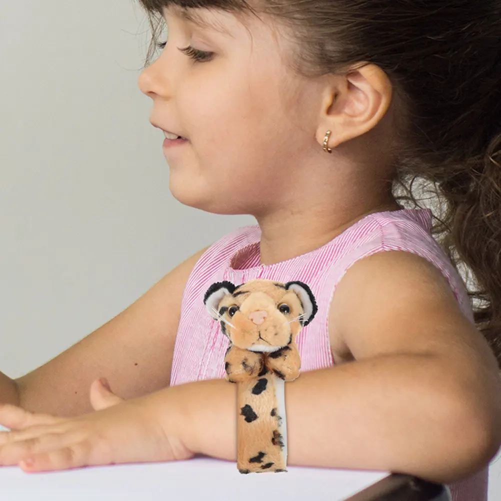 

2 шт. браслеты-хлопушки в виде животных, стильные, с наполнителем из ПП-хлопка, с гладкими краями, легкие, удобные, забавные аксессуары для детских праздников и дней рождения