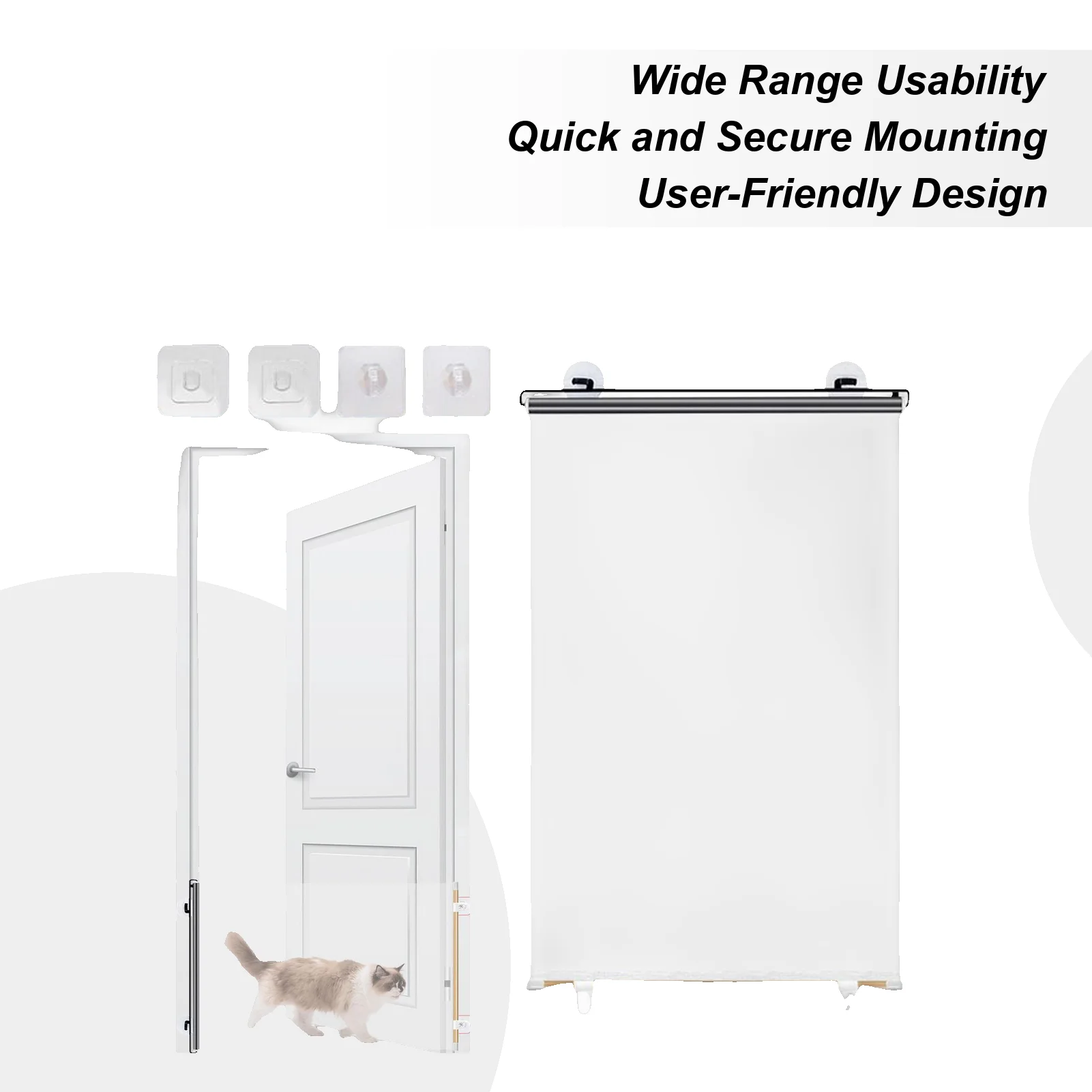 Retractable Pet Gates Portable Retractable Baby Gates Screen Blocker Barrier Folding Expandable Divider For Puppy Toddler