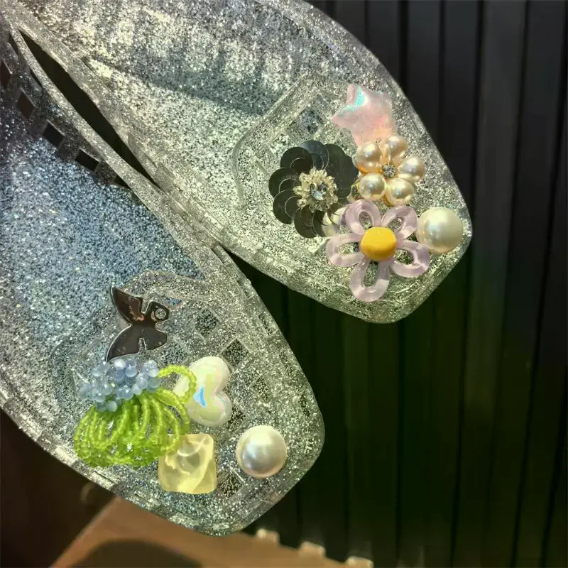 Kristall Schuhdekorationen DIY Abnehmbar - usage example