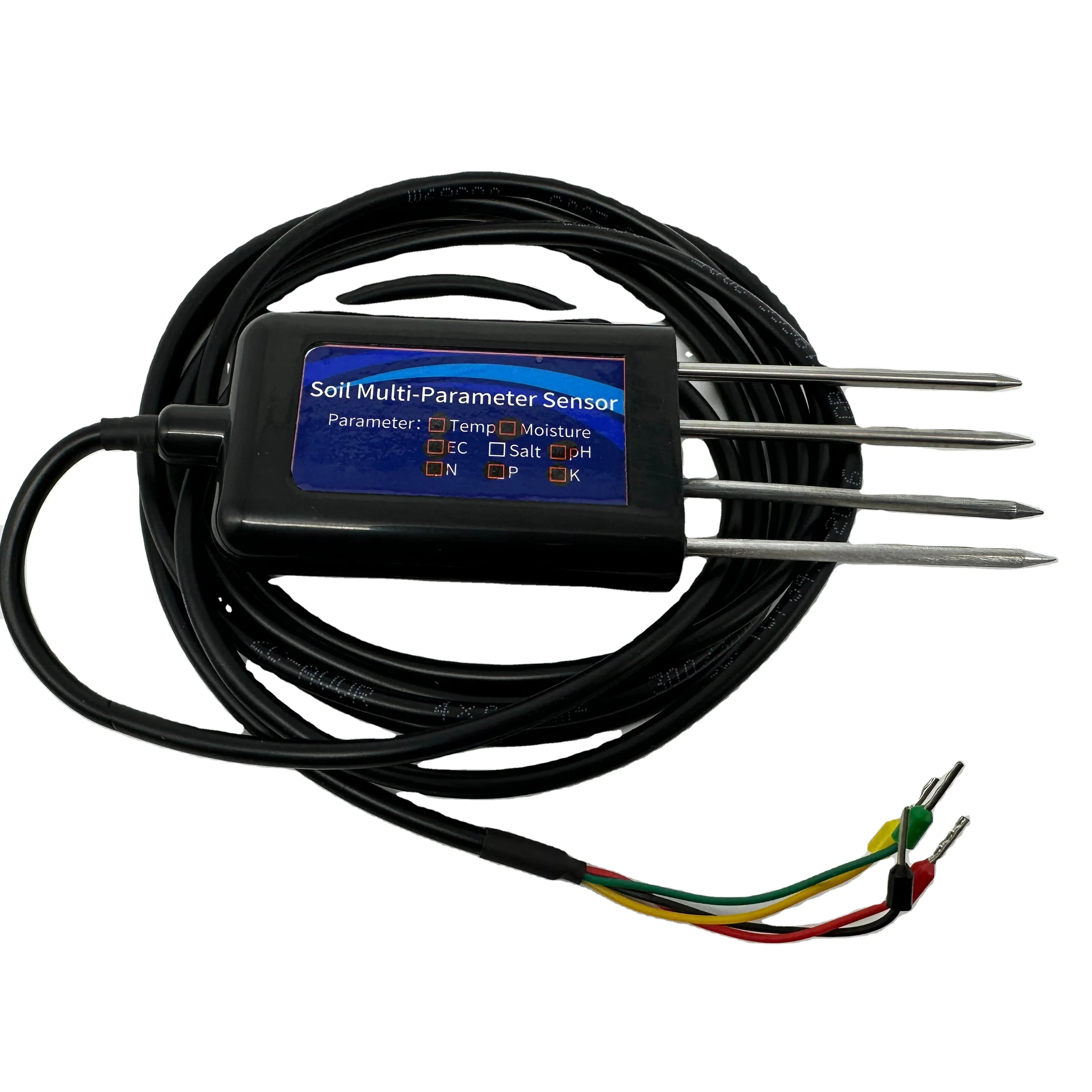 2026 High Stability Soil 5 IN 1Soil Multi-Parameter Online Monitoring RS485 Soil Temperature Moisture NPK Sensor for Agriculture