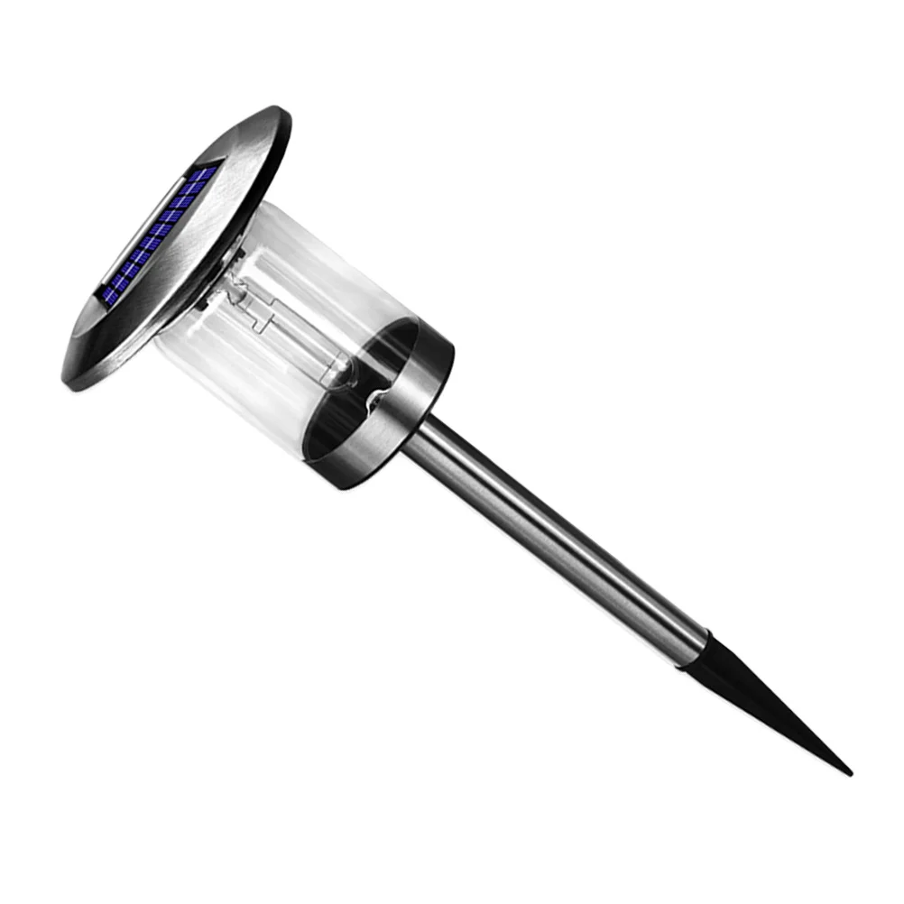 أضواء مسار الطاقة الشمسية في الهواء الطلق حديقة مصباح ديكور بولي كلوريد الفينيل الظل الفولاذ المقاوم للصدأ القطب مقاومة الطقس أضواء ساحة حياة طويلة #3