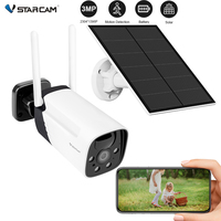 Outdoor Solar Panel WIFI IP Camera 3MP HD 1080P Solar Powered Battery Surveillance Human Detection Night Vision Security PTZ Cam