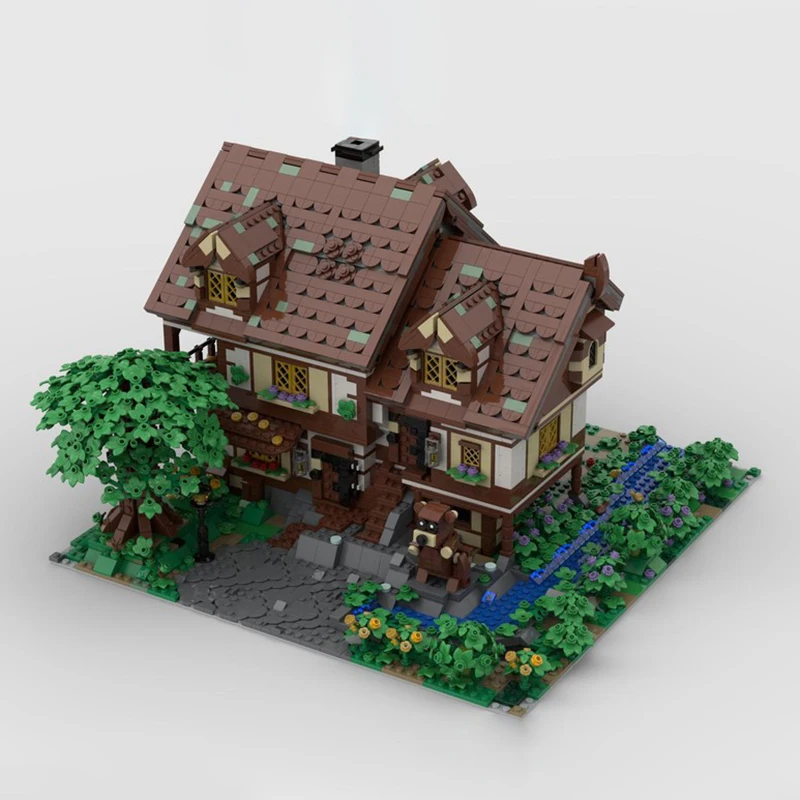 Anelli magici Modello Moc Mattoni da costruzione Taxidermist Modello di casa Tecnologia Scena famosa Blocco Giocattolo Assemblaggio fai da te Regalo di Natale