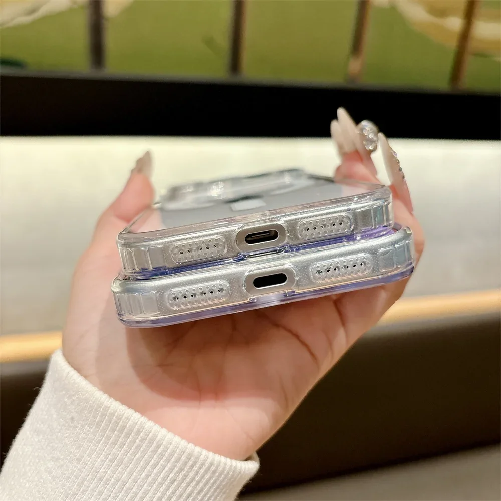 Luxuriöse MagSafe Magnetische Handyhülle für iPhone 17 Pro Max 17 Air 16 Pro 15 14 13 12 11 Transparente Stoßfeste Schutzhülle – Detail 8