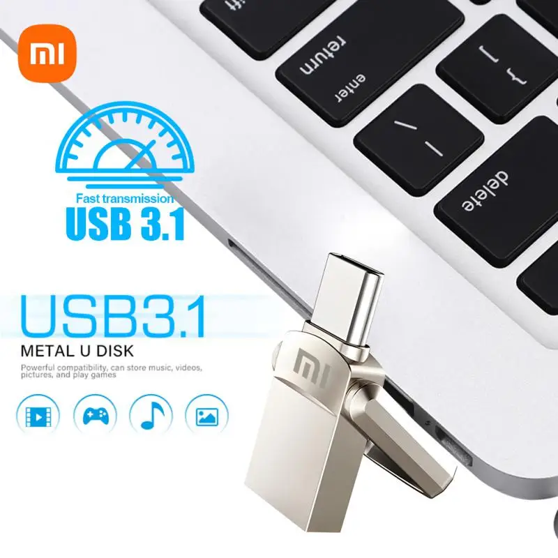 Pendrive USB Xiaomi 2 TB Pamięć USB 3.0 Pendrive 1 TB USB 3. 0 Pendrive 512 GB 256 GB 128 GB Dysk flash USB do komputerów stacjonarnych