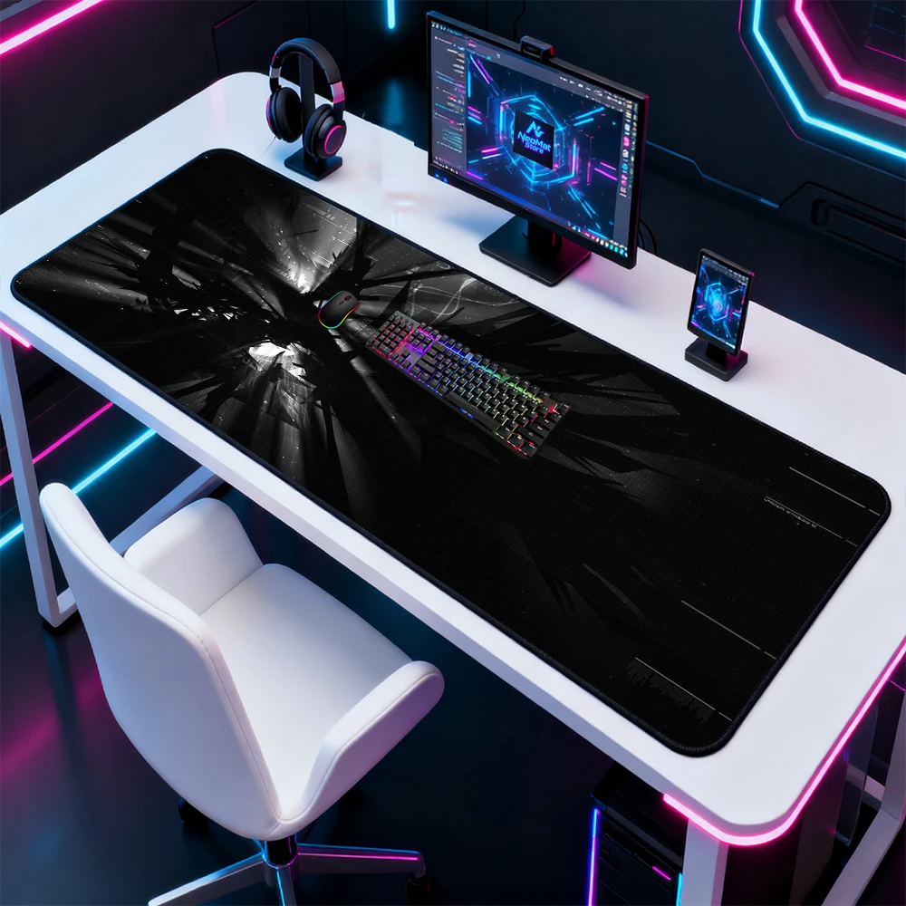 

Black Mousepad 120x60cm Very Large Gaming Table Accessories Carpet Office Deskpad Thick Rubber Mat Desktop Mouse Pad Xxl Pc Mats