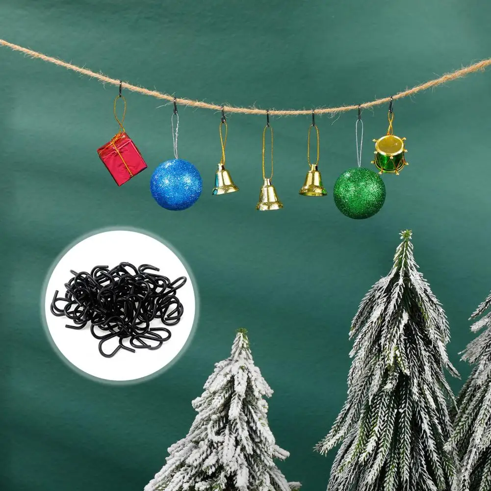 Mini Hooks Jewelry Hanging Hooks Mini S Hooks for Christmas Ornaments Corrosion Resistant Metal Hangers Pack of for Various