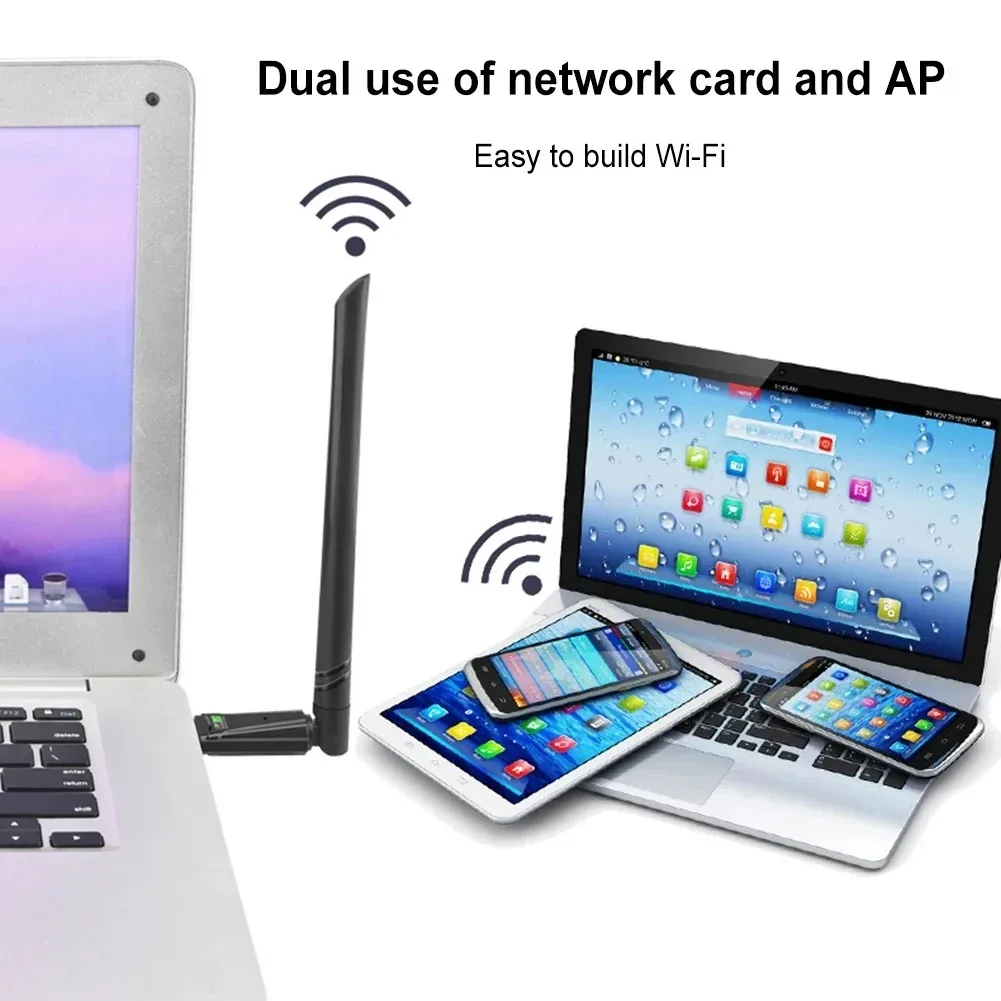 AX900 USB WiFi 6 Bluetooth 5.3 Adapter 2 in 1 Dongle Dual Band 2.4G&5GHz USB WiFi Network Wireless Wlan Receiver Drive Free