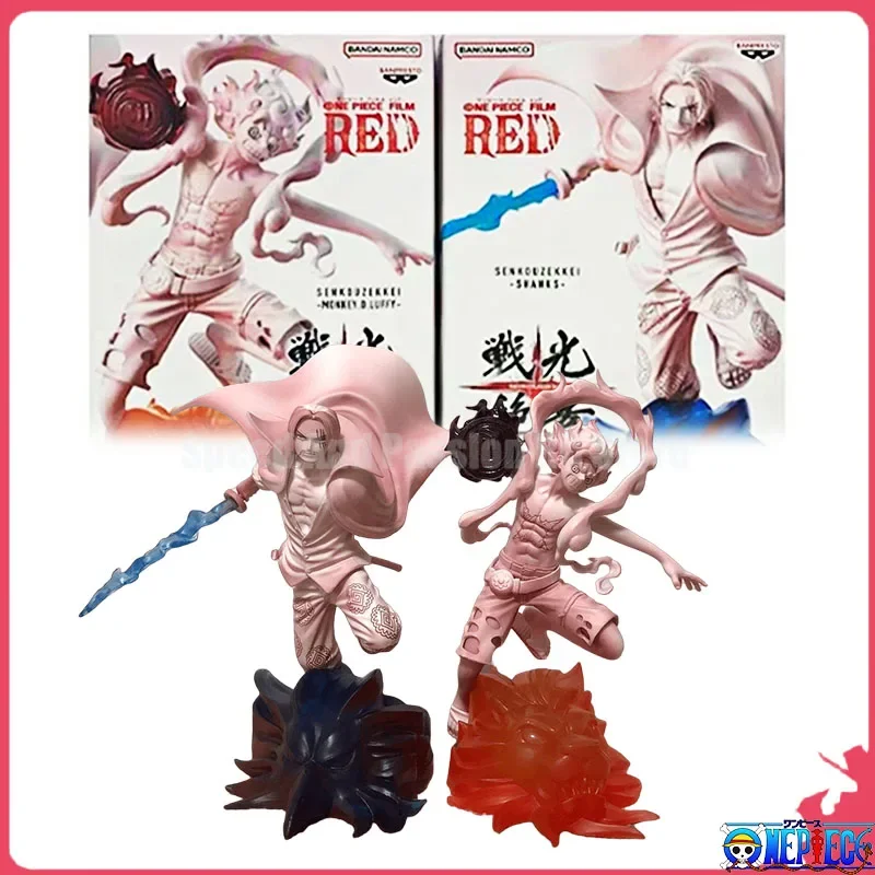 In Stock Bandai Banpresto Original One Piece Dxf Film Red Shanks Nika Luffy Anime Figures Toy For Kids Gift Collectible Model