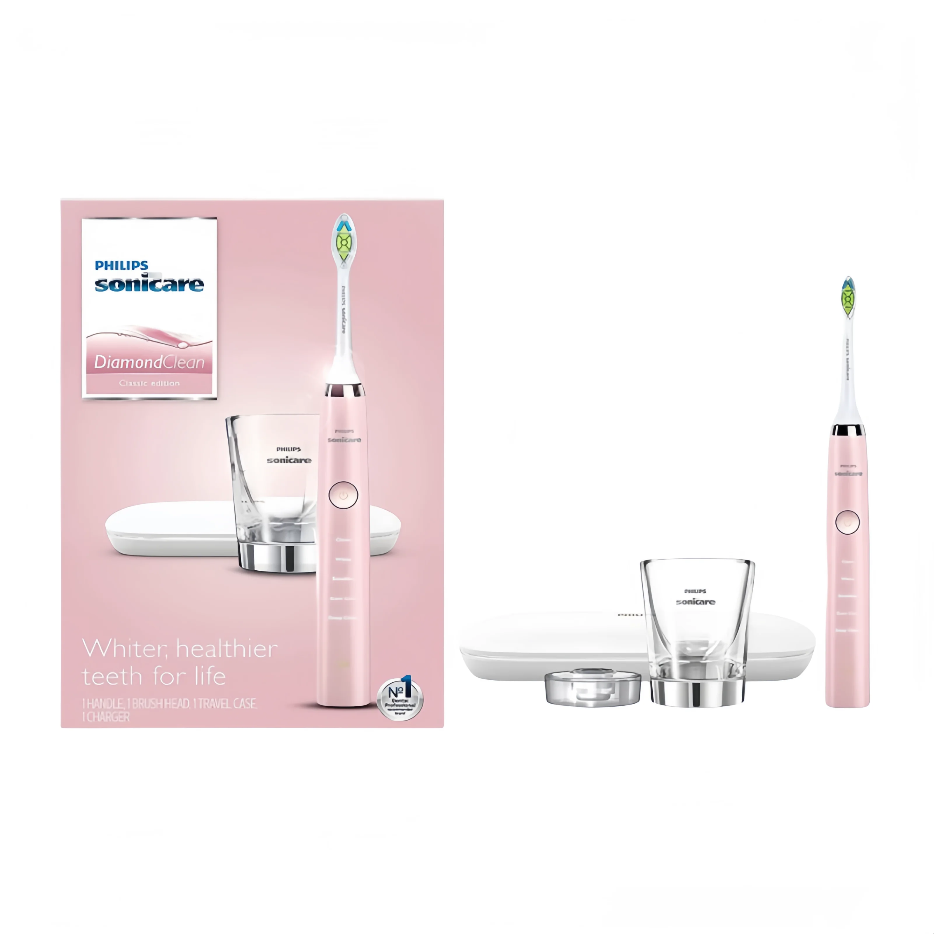 Philips-sonicare diamondclean電動歯ブラシ、5モード、hx9352、04、新しいオリジナルセット