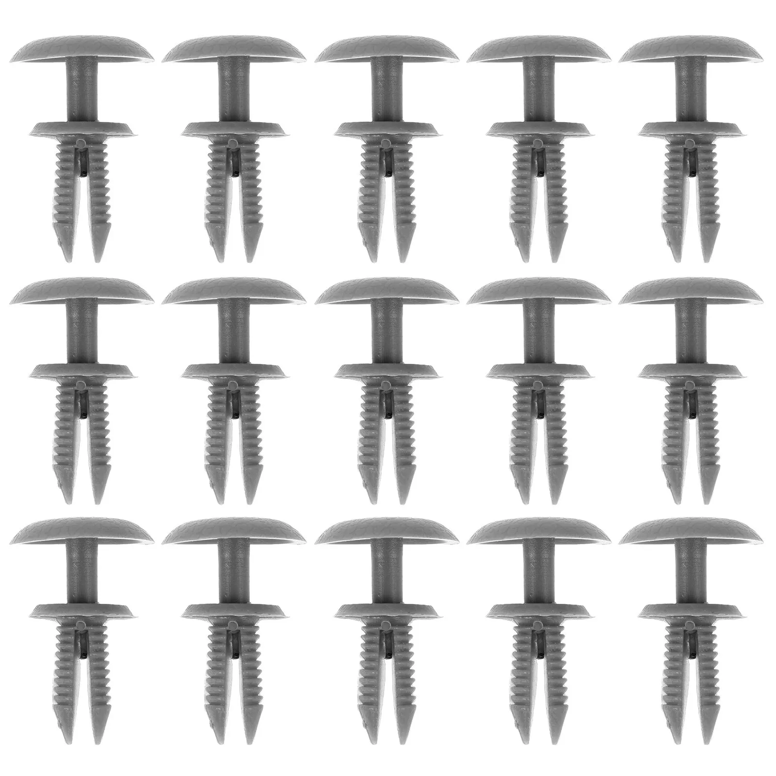 

30 шт. универсальных пластиковых клипс-фиксаторов бежевого цвета для обшивки салона автомобиля, для потолка, панелей крыши, бампера, дверей и кузова