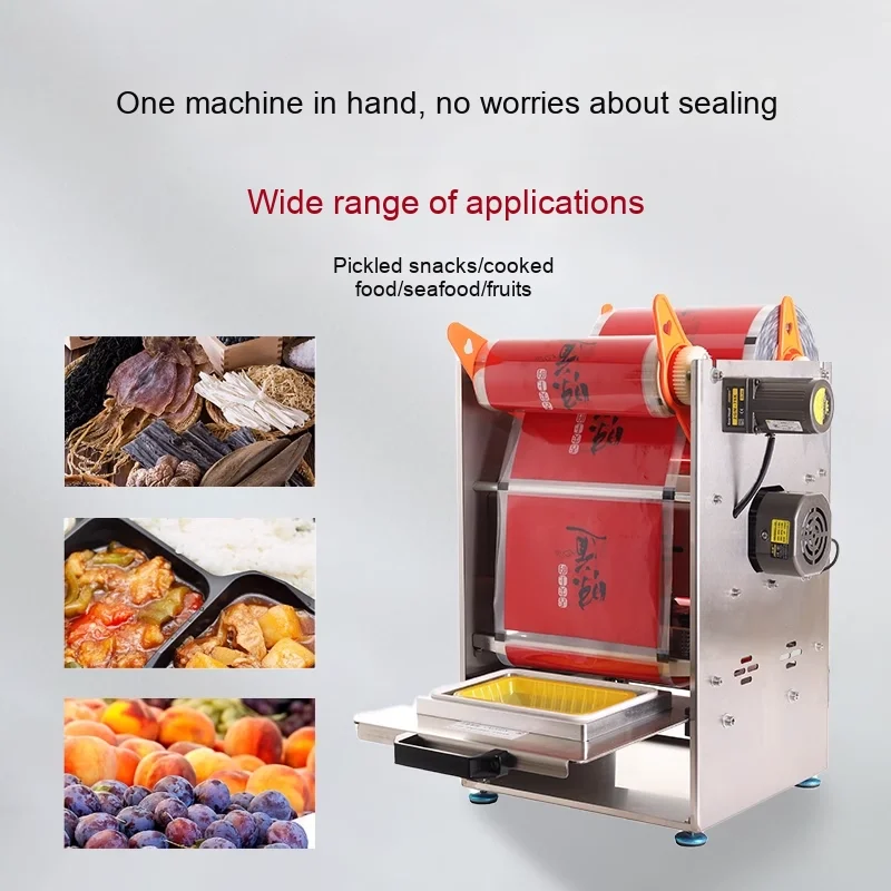 Semi-Automatic Commercial Supermarket Packaging and Sealing Machine for Fresh Fruit Vegetable Meat Products