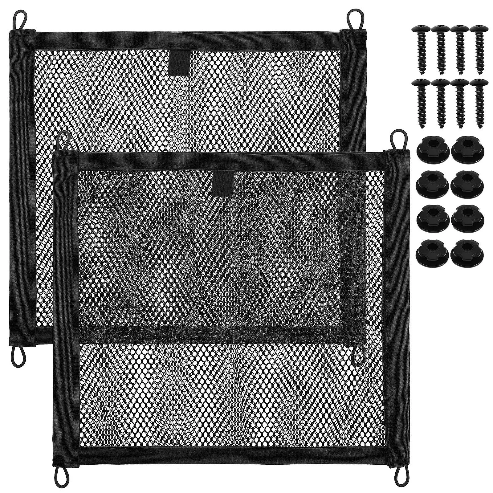 

2 Pcs Pocket Storage Net Set Truck Accessories Trunk Organizer For Car Polyester Organizers And Miss