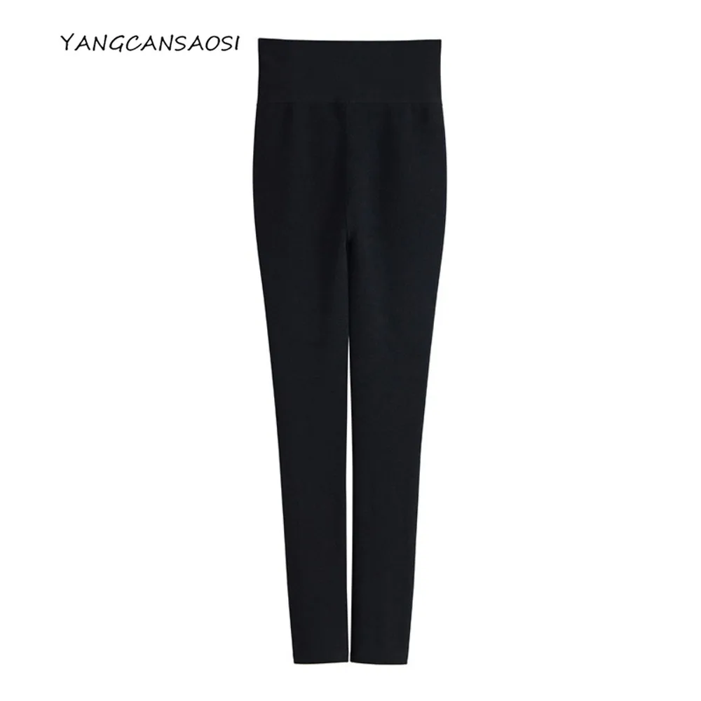 

Women's Autumn New Silk Lyocell Wool Blended Water Washable High Elasticity One Piece Velvet Segmented Pressure Bottom Pants