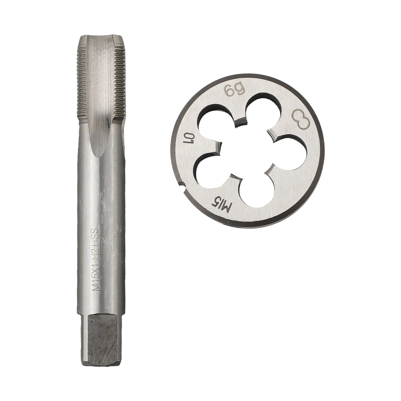 Die M X Tap Stainless Steel Right Hand M15 X 1mm TPI Suitable For Drilling And Tapping Of Aluminum HSS M High Speed Steel Tools