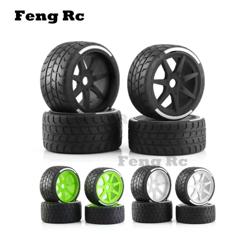 4pcs 53/107 42/100 Tire Tyre 17mm Wheel Hex for Arrma 1/7 Felony FSR Model GT RC Car Upgrade Parts