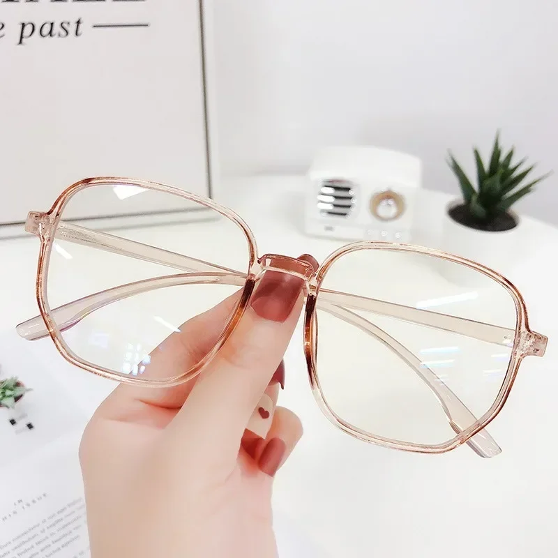 Lekkie Oprawki Okularów Anty-Blue Transparentne Okulary Optyczne Damskie Męskie Kwadratowe Okulary Blokujące Światło Okulary Korekcyjne