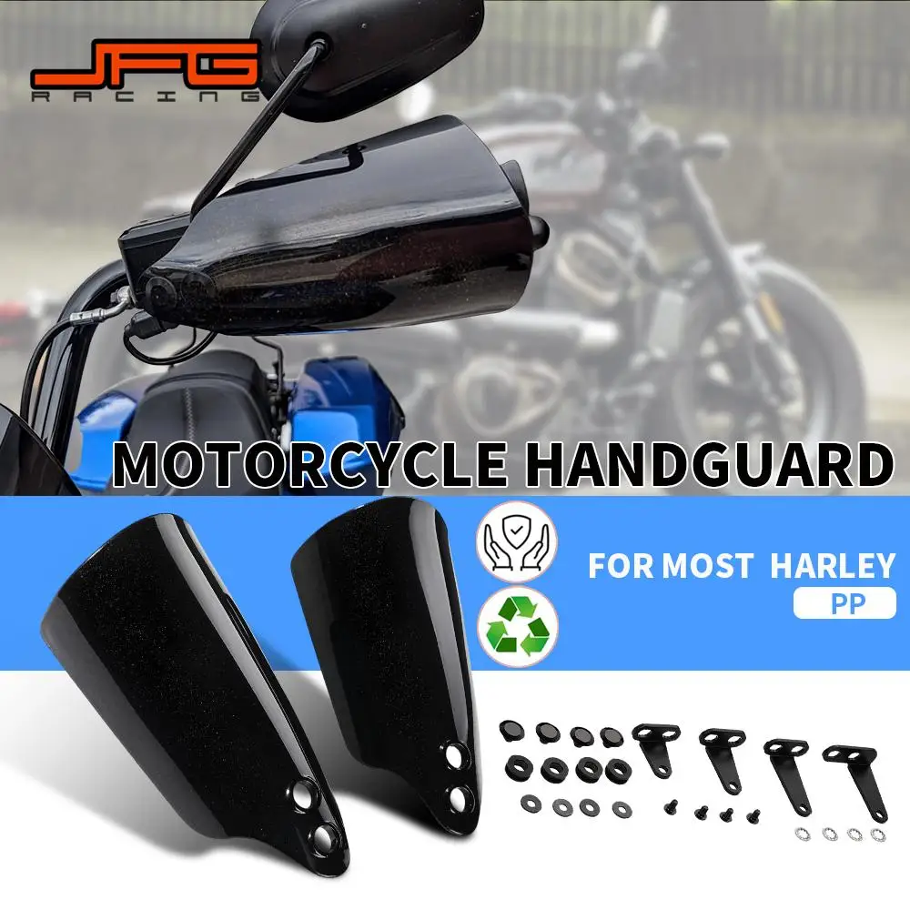 Motorcycle Hand Guards Handguard Protector Accessories For Harley Touring Softail Street Bob FXBB 114 FXBBS Low Rider ST 117 PP