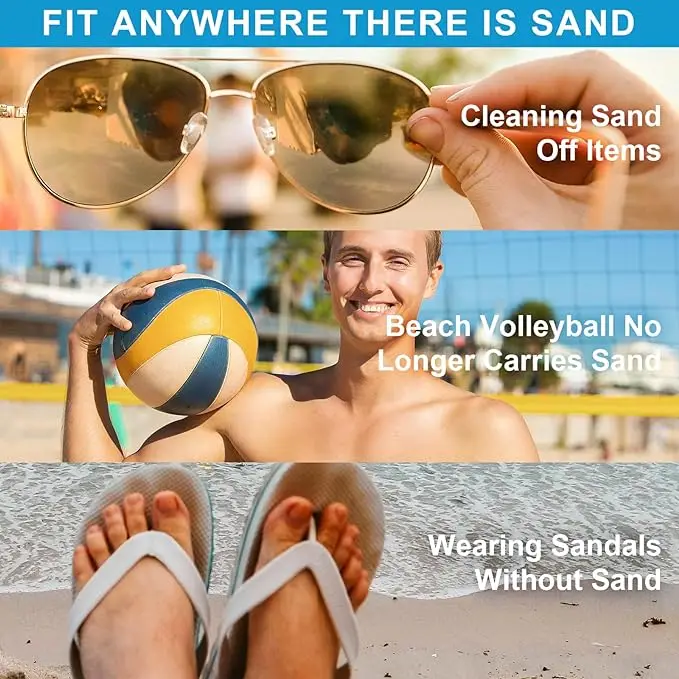 Sand Removal Bag for Beach Sand Off Beach Mitts Sand Removal Bag Convenient for Your Beach Travel JAN88