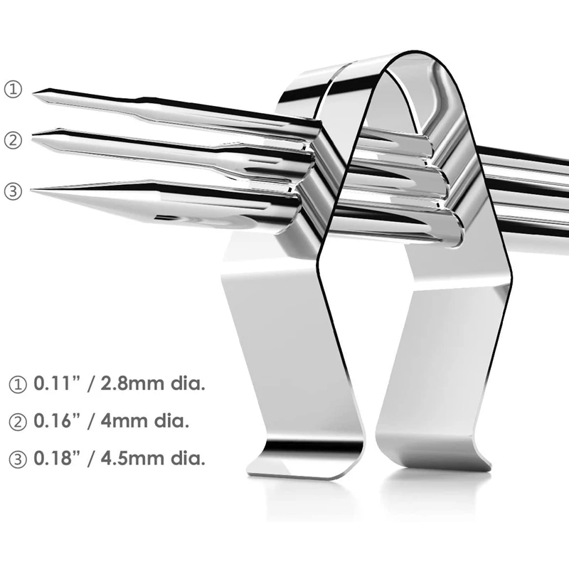 Universal A Style Meat Thermometer Probe Clip Holder Ambient Temperature Readings BBQ Smoker Oven Grill,Set Of 2