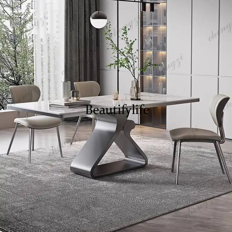 K182 Minimalist Design Dinner Table Modern Kitchen Console Side Restaurant Tables Luxury Dinette Muebles Para Hogar Furniture Ho