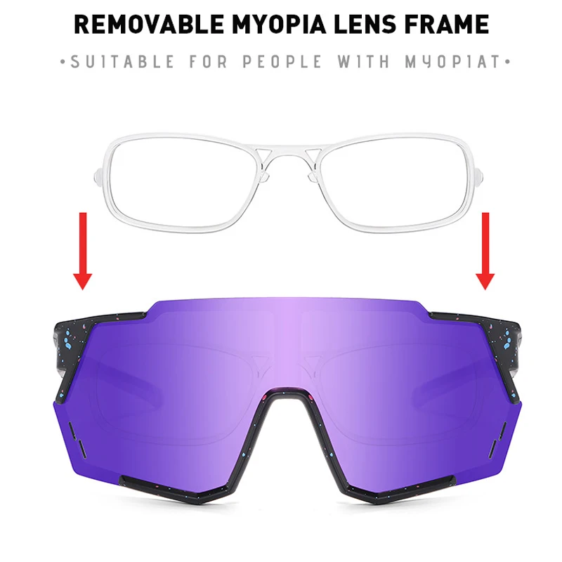 KIZN 편광 스포츠 야외 근시 선글라스 2025 새로운 TR90 프레임 남성 여성 안경 하이킹 처방 고글 -0.50 ~ -10