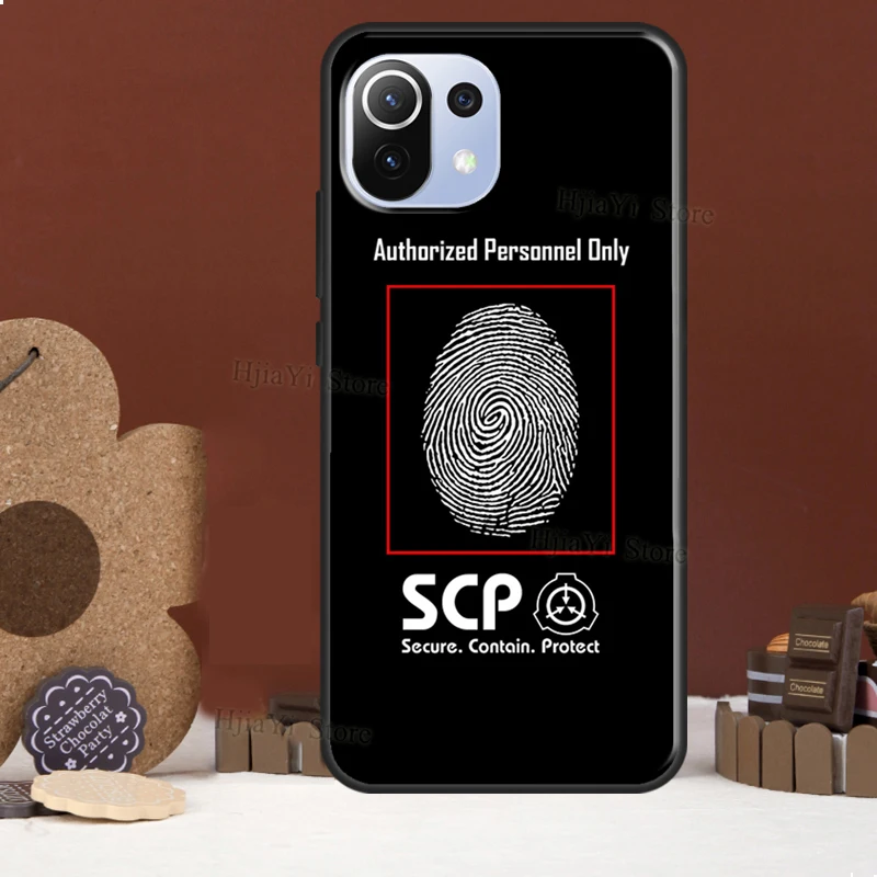 SCP Special Containment Funda For POCO F5 X3 X4 X5 Pro F4 GT C40 F3 Case For Xiaomi 11T 12T Pro 12 X 13 Lite Cover