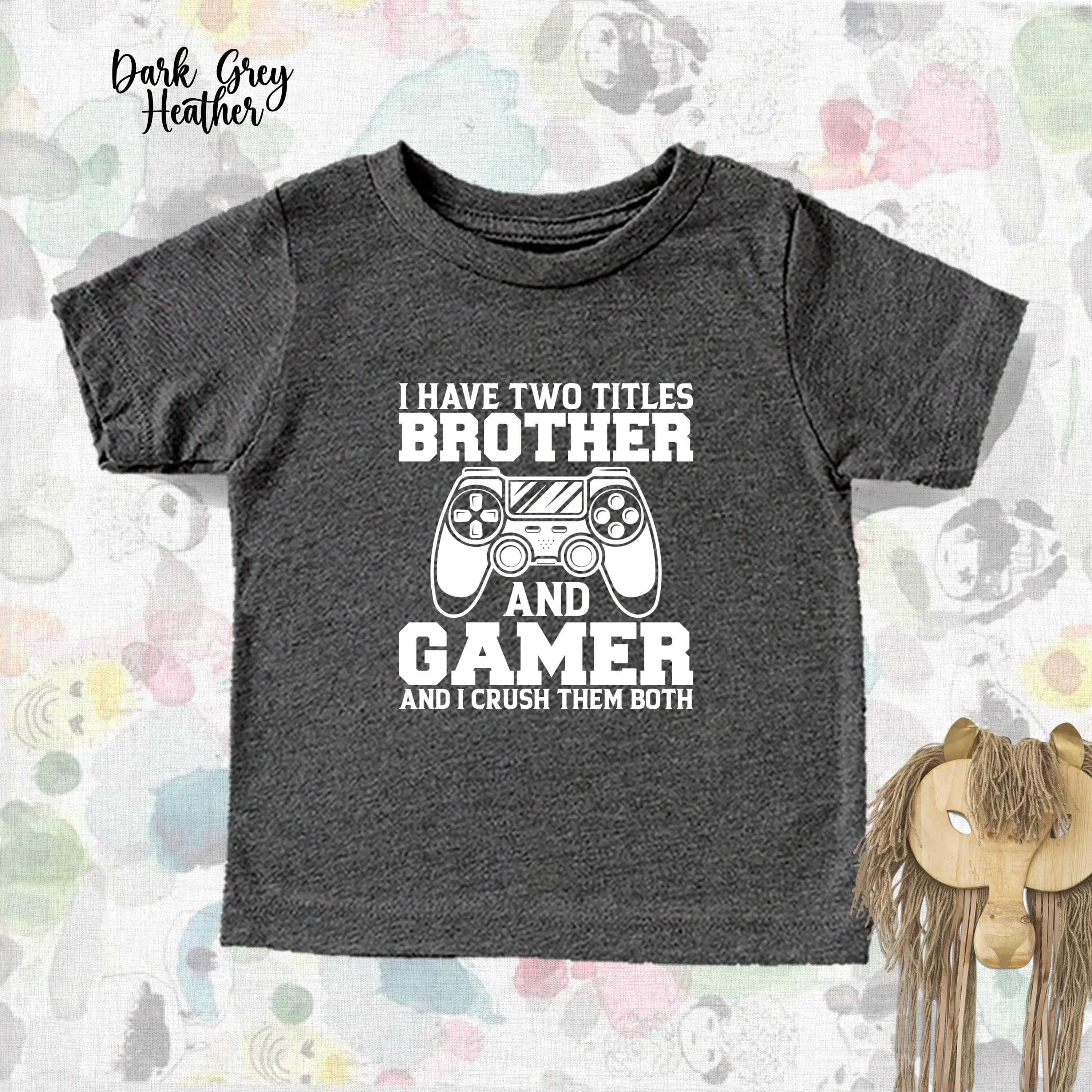 Funny Brother T Shirt For Family Big Birthday Boy Kids Shirtns Video Game Lover Toddler