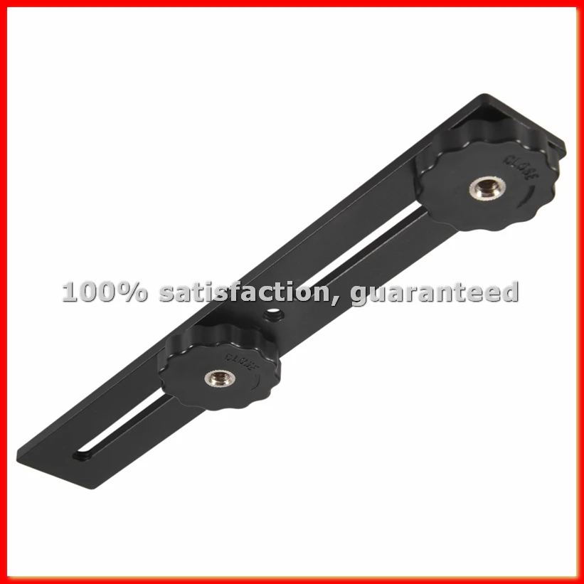 8 inch Dual Flash Camera Mount Tripod Bracket with 1/4 Screw for 3D Stereoscopic Photography DSLR Camera Accessories-A68X
