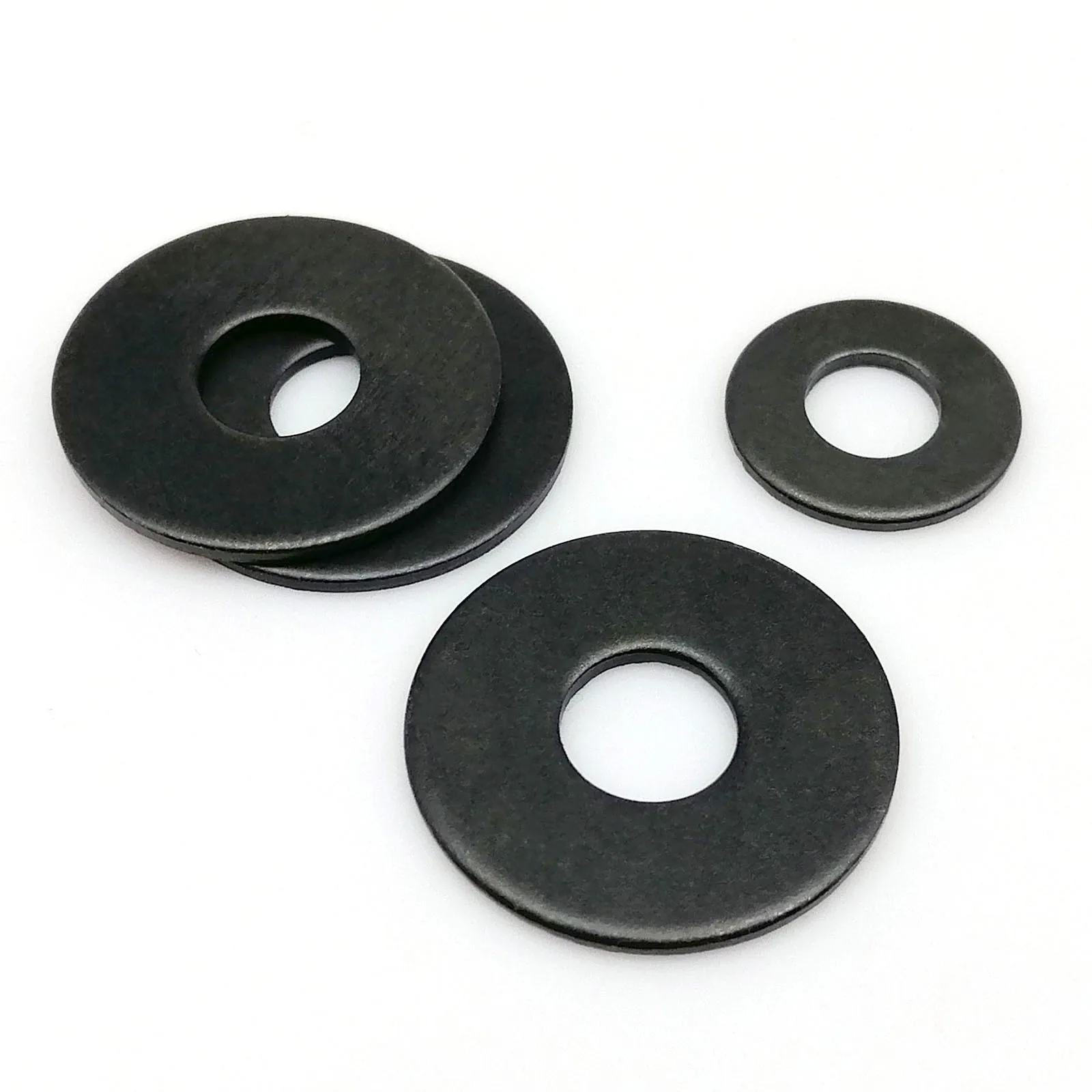 2/5/10/20/25pcs M3 M4 M5 M6 M8 M10 M12 M14 M16 GB96 Black Grade 8.8 Steel Large Size Oversize Big Wider Flat Washer Plain Gasket