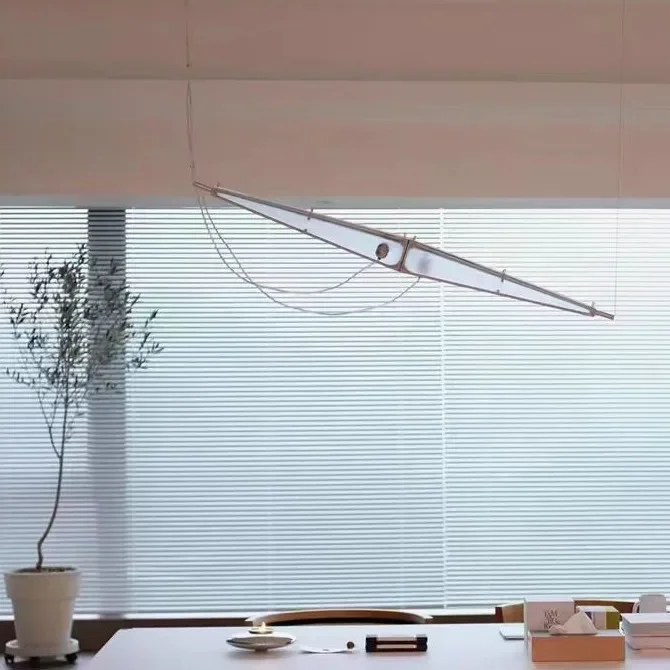 

Classic Minimalist Stainless Steel Chandelier Dimmable LED Lustre Lamp for Dining Room & Modern Home Appliance