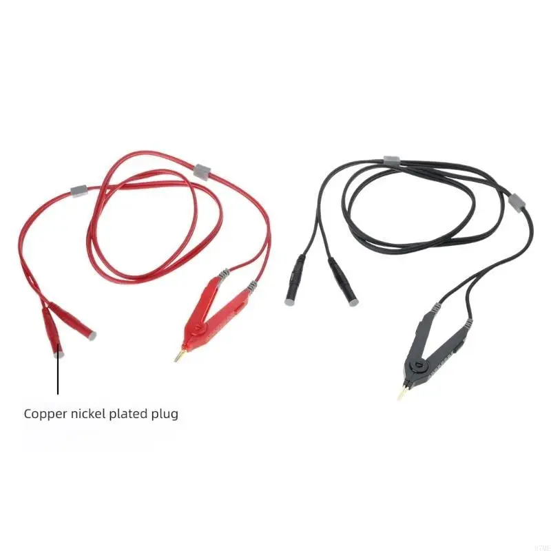 

37ME 2Pcs High Accuracy Test Wire Probes for Reliable Low Resistance Measurements in Laboratory, Power Equipment Maintenance