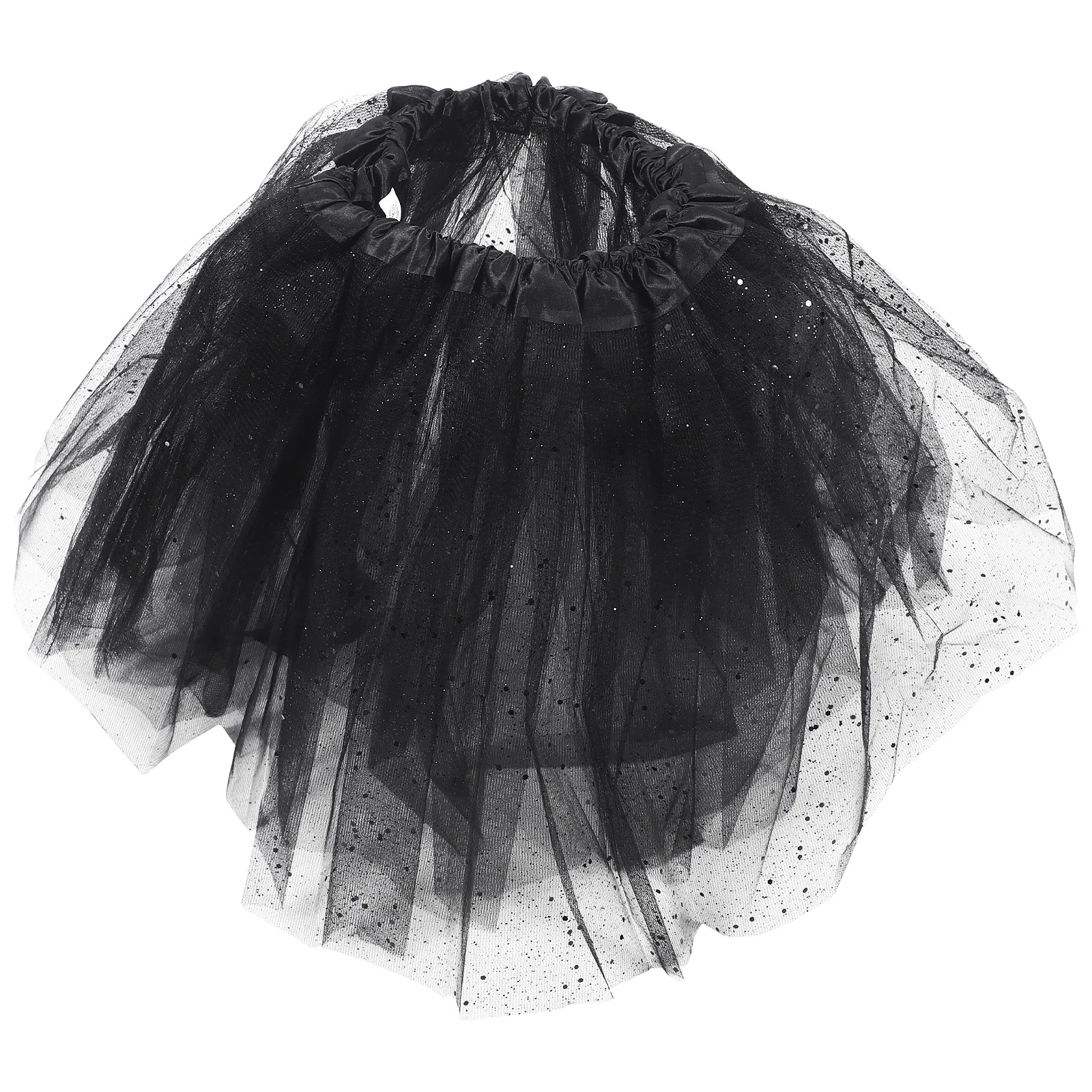 Volwassen Vrouwen Pailletten Tutu Rok Elastische Taille Tule Rok Prestaties Cosplay Ballet Party Kostuum Lichtgewicht Comfortabel