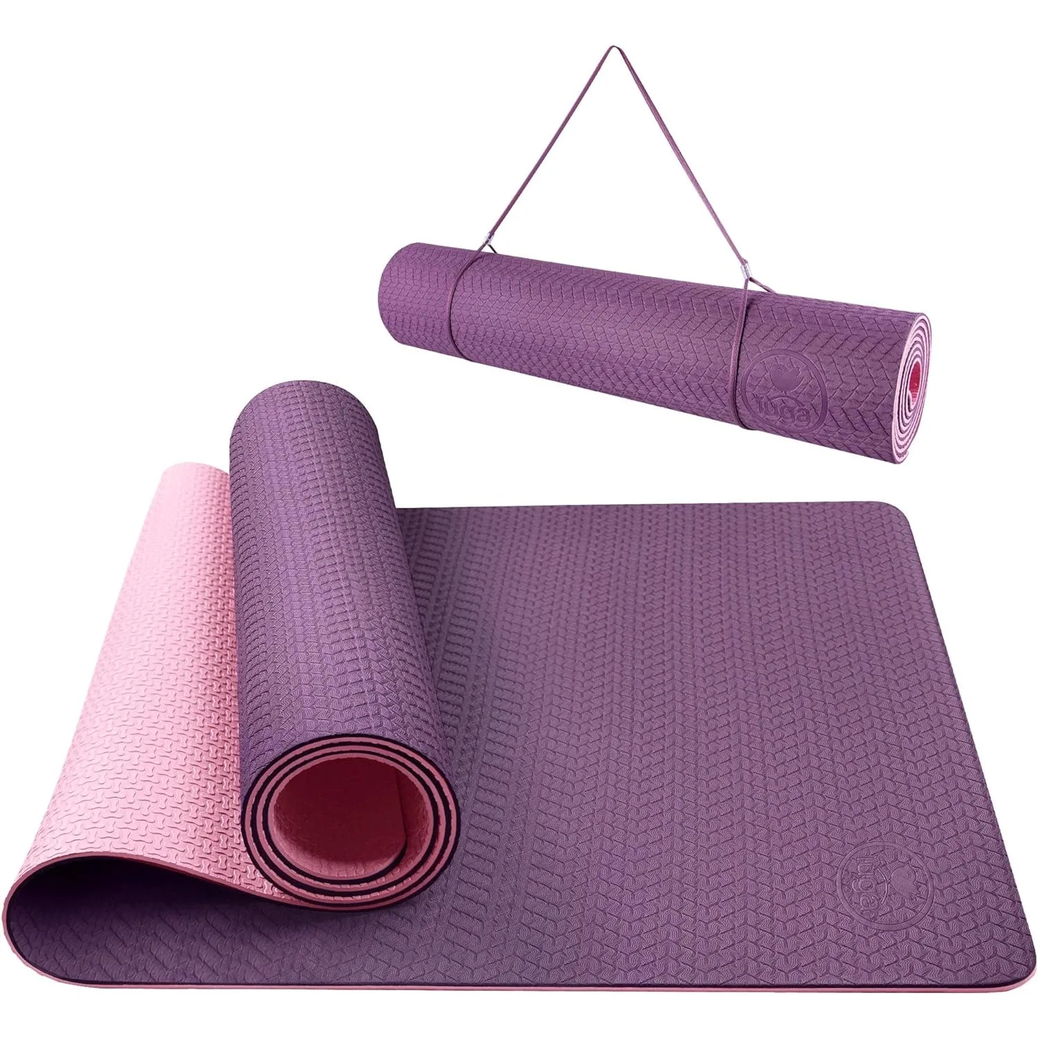 Yoga Mat Non Slip Anti-tear Yoga Mats Eco Friendly Hot Yoga Mat Thick Workout & Exercise Mat Pilates and Fitness