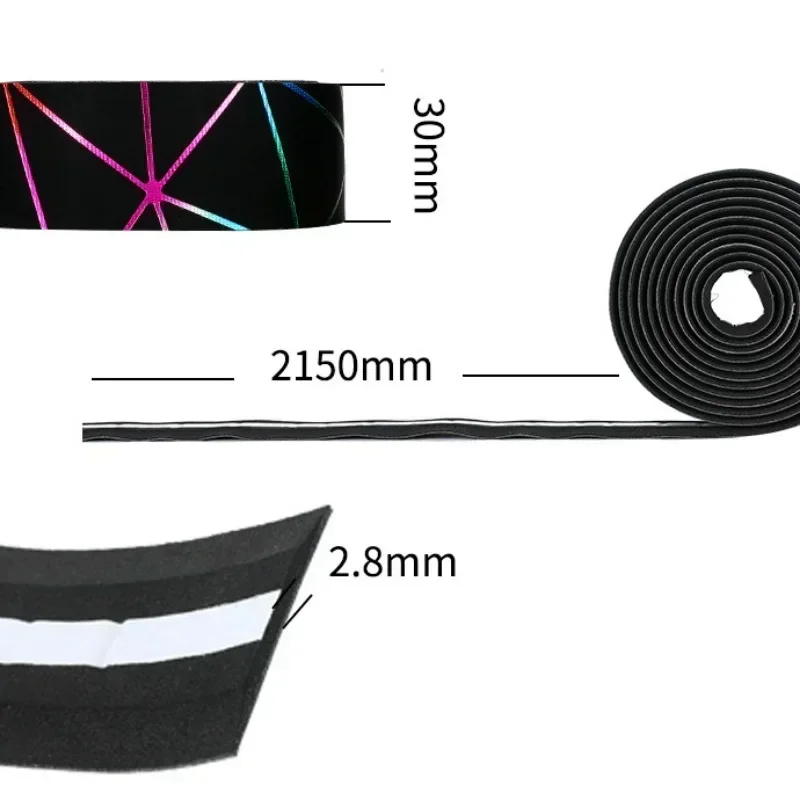 1 пара лент на руль из искусственной кожи для велоспорта, шоссейного велосипеда, спортивного велосипеда, EVA, велосипедный ремень, амортизирующие ремни с 2 заглушками, аксессуары для MTB