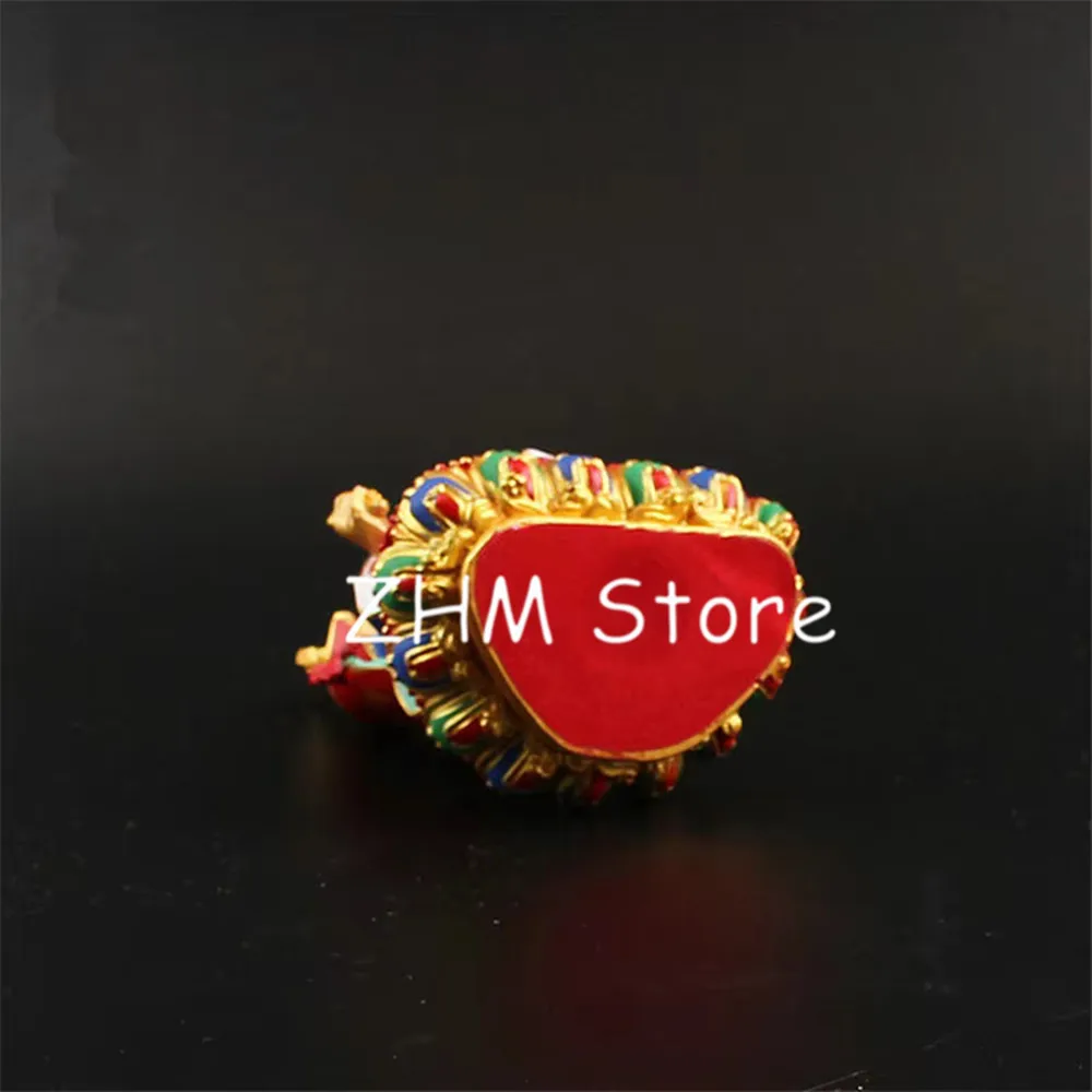 Buddhist Tantric Supplies Padmasambhava Figurine Constant Auspicious Exquisite Hand Painted Resin Solemn Buddha