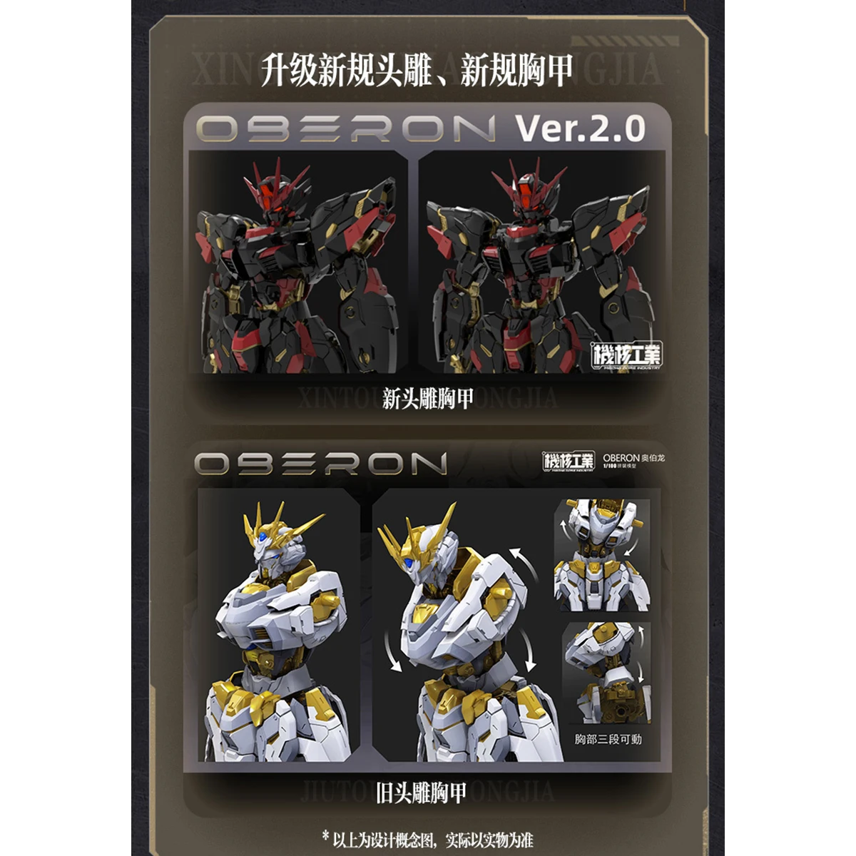 

HIPLAY MECHA CORE INDUSTRY Oberon Dark Angel Limit Ver. Сборные модели крылатого меха в масштабе 1/100, полностью подвижные, 2.0